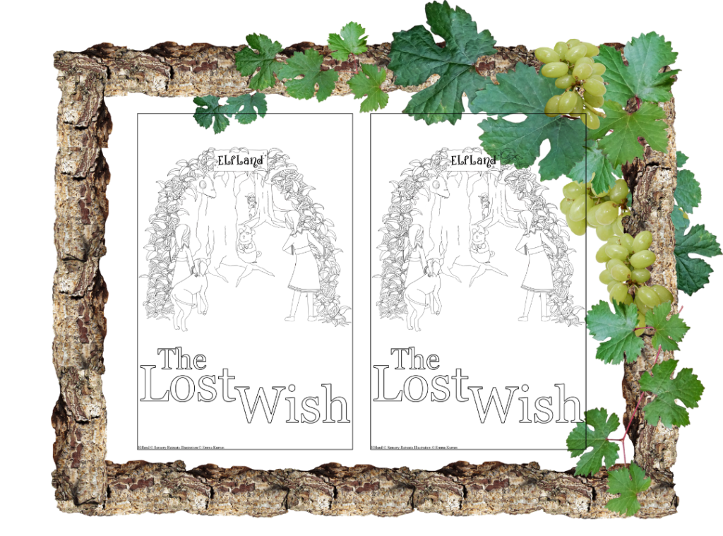 The Lost Wish Book Cover Colouring Sheet